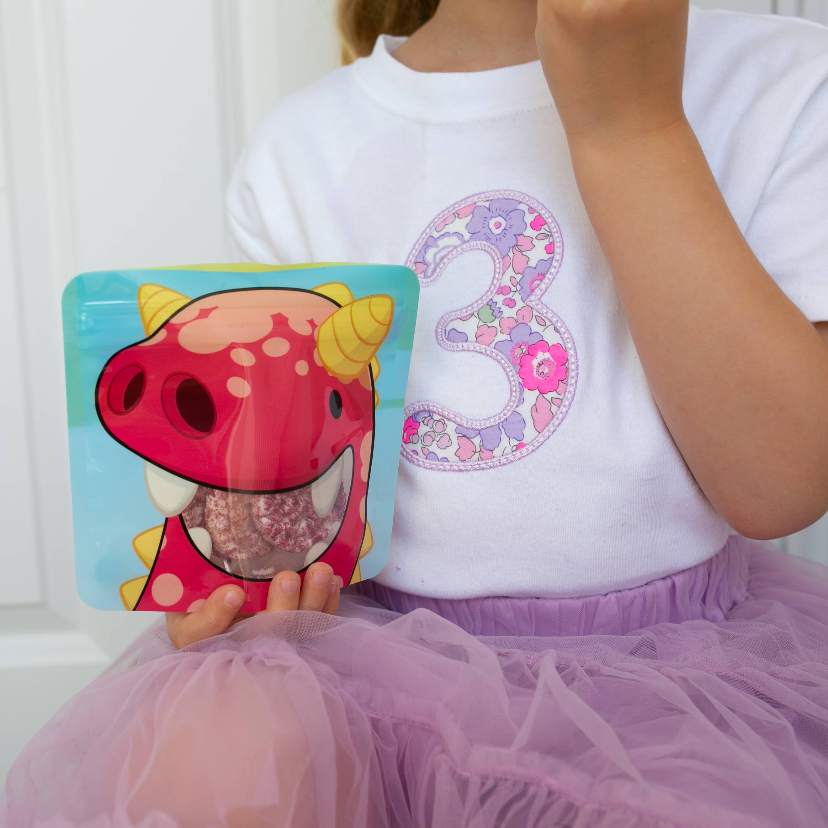 Nom Nom Kids Reusable Monster Snack Bags 4 Pack Stand Up Snack Pouches - Image 5