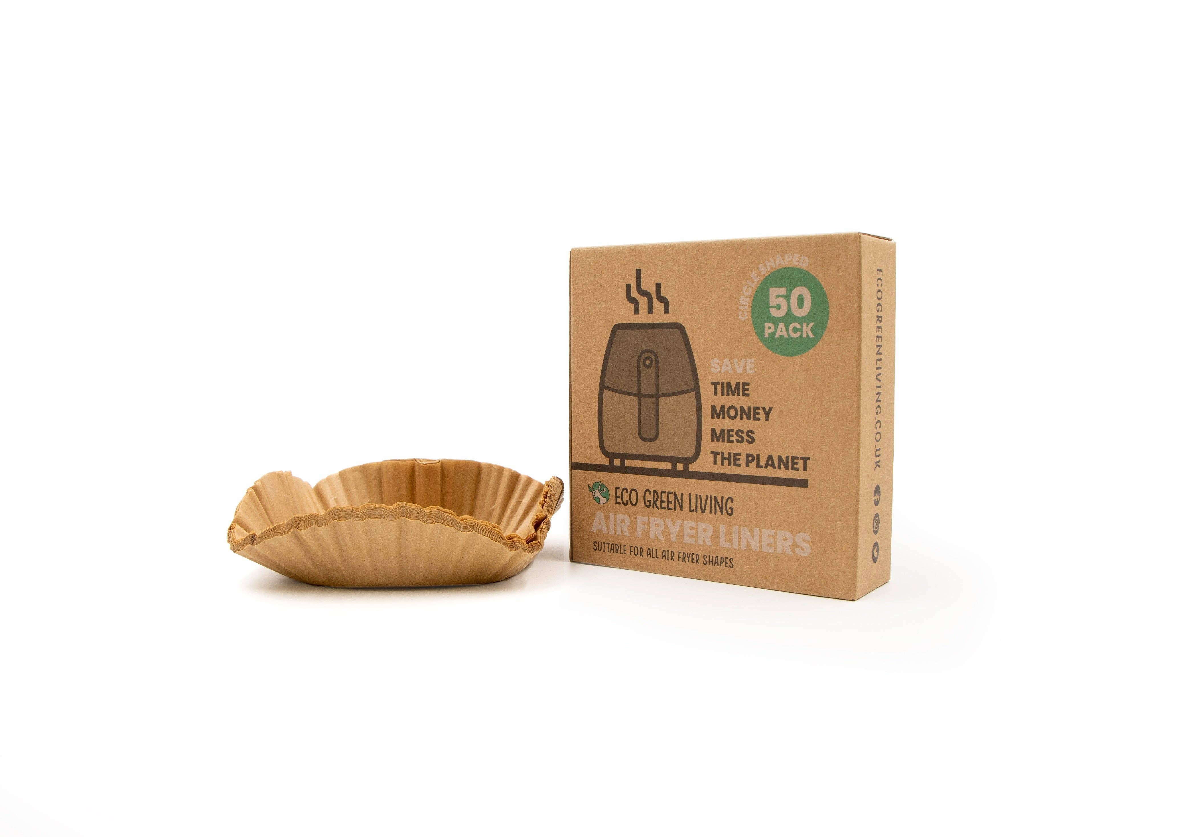 Eco Green Living Compostable Air Fryer Liners 50 Pack – Plastic-Free & Grease-Resistant - Image 4