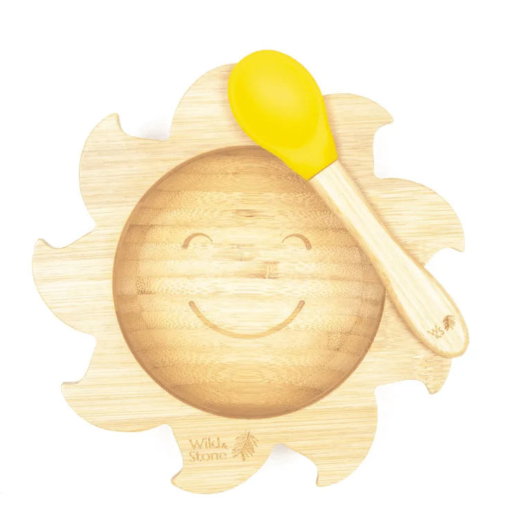 BABY BAMBOO WEANING BOWL AND SPOON SET - Image 3