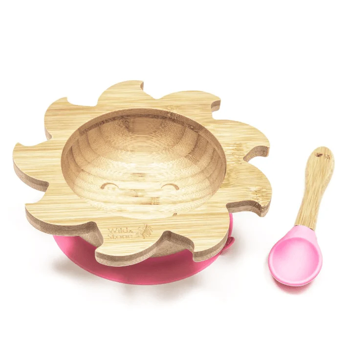 BABY BAMBOO WEANING BOWL AND SPOON SET - Image 5