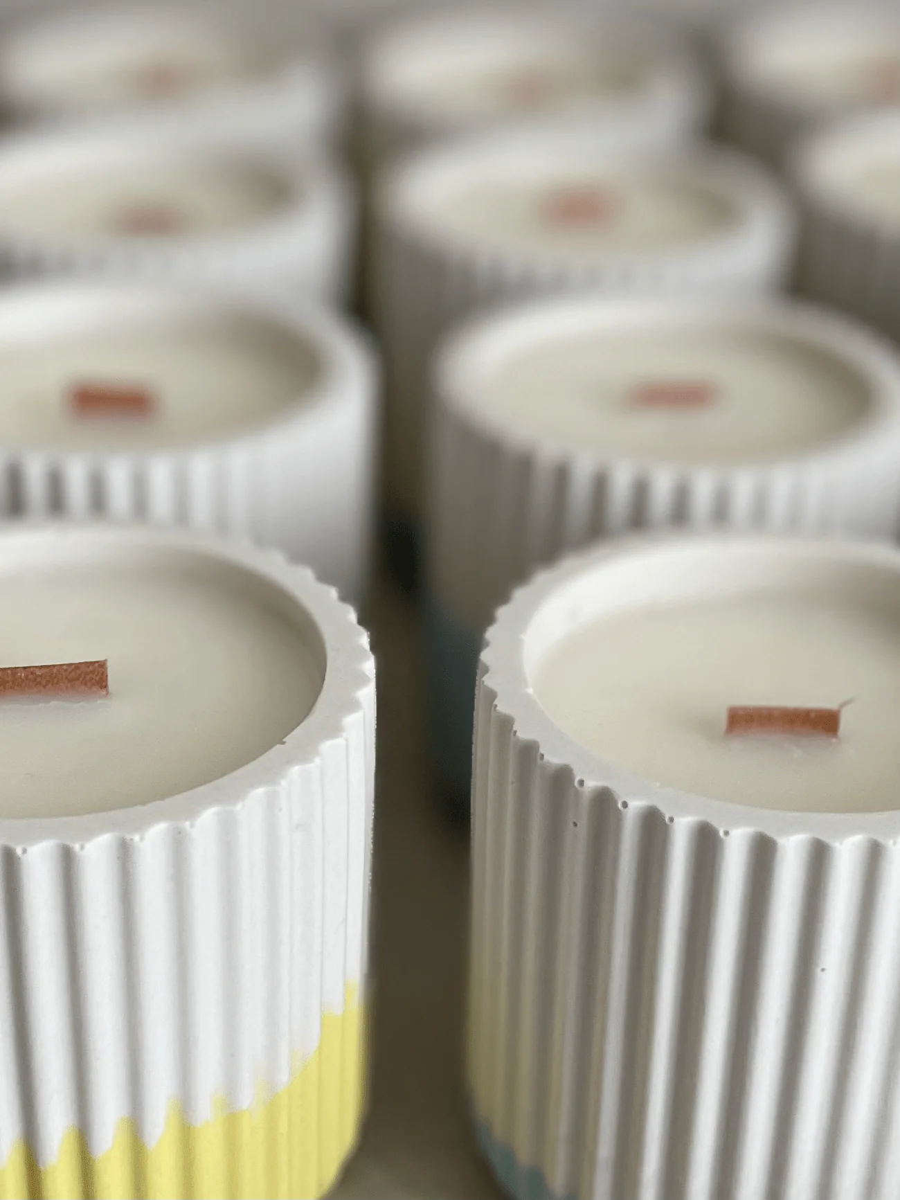 Baby Powder Jesmonite Soy Candle – Soft Neutral Home Fragrance - Image 8
