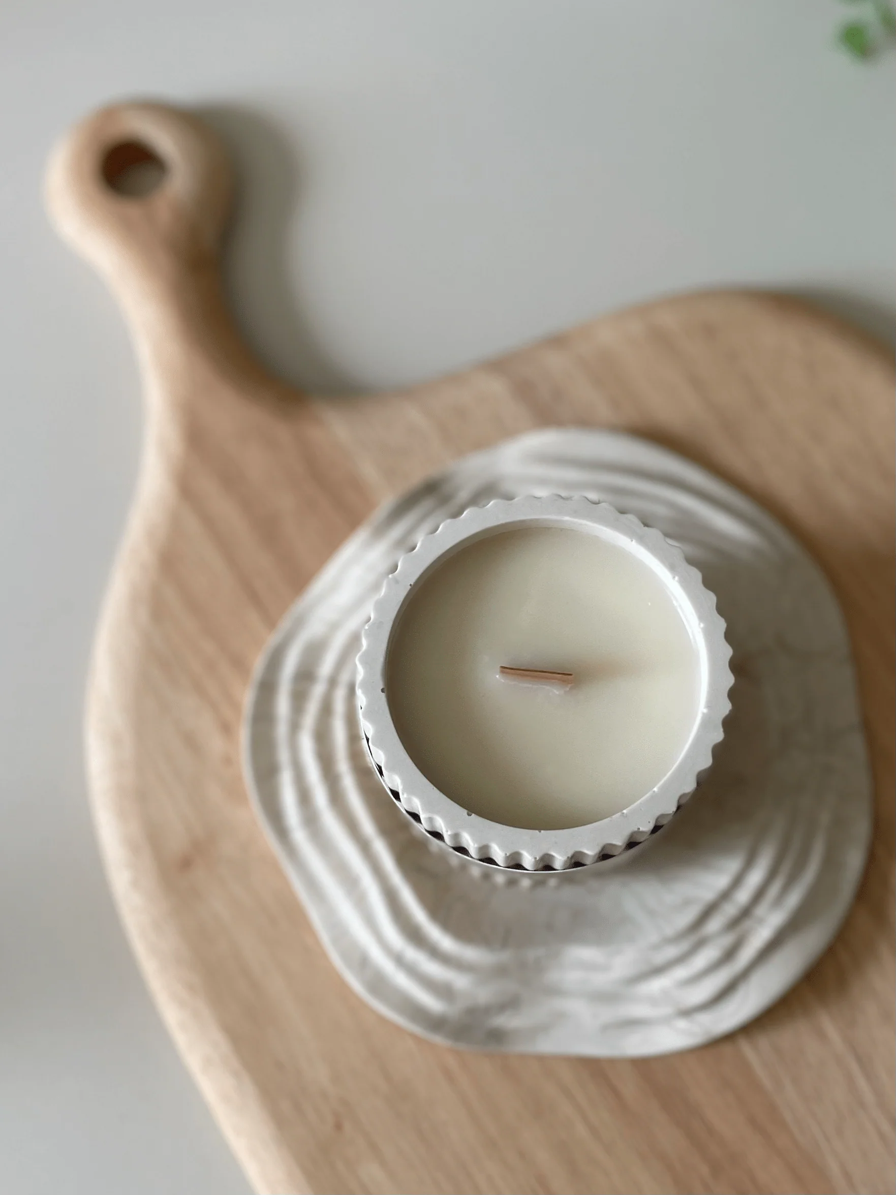 Baby Powder Stoneware Soy Candle – Scandi Minimalist Home Candle - Image 8