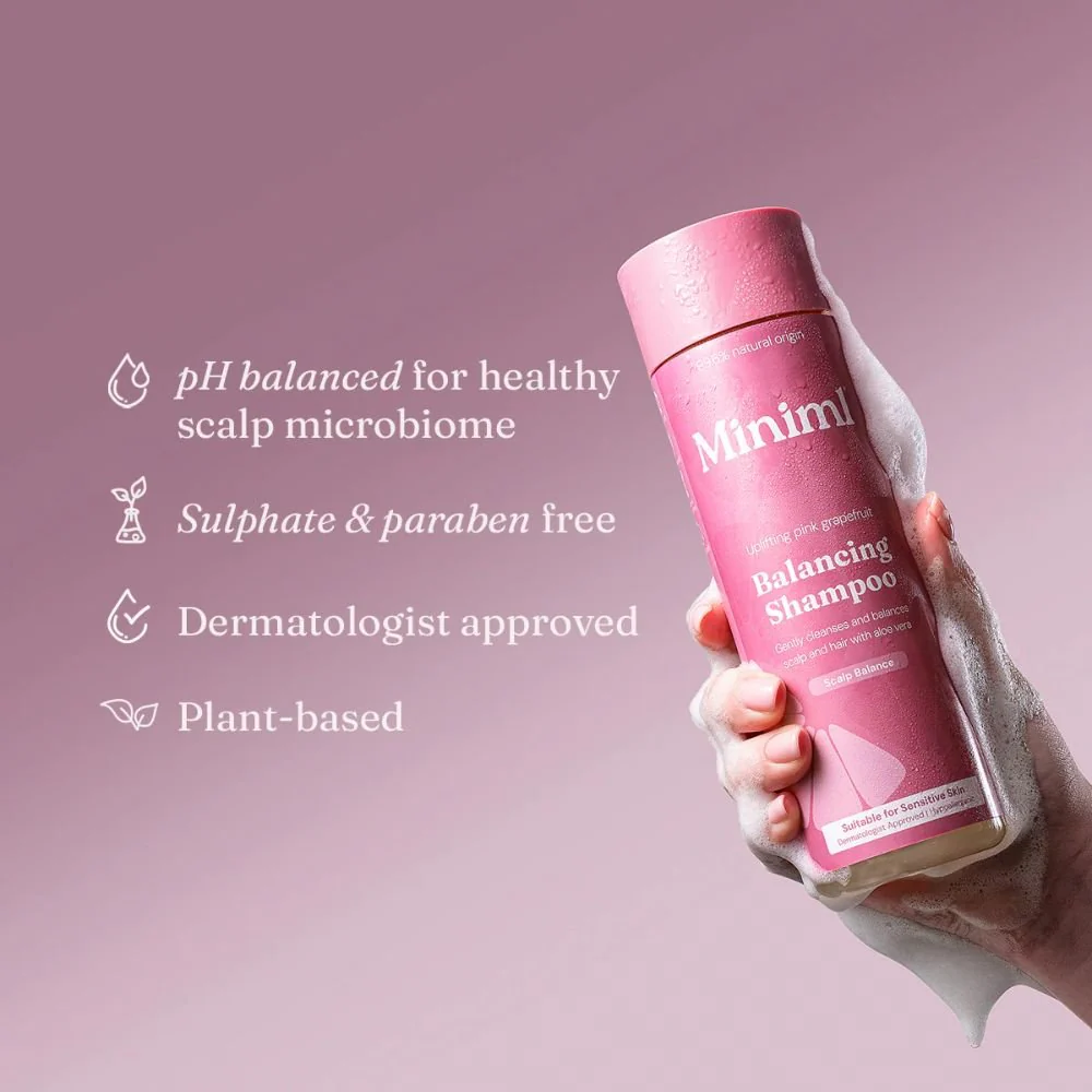Balancing Shampoo Uplifting Pink Grapefruit 400ml Sulphate-Free Hair Care - Image 4