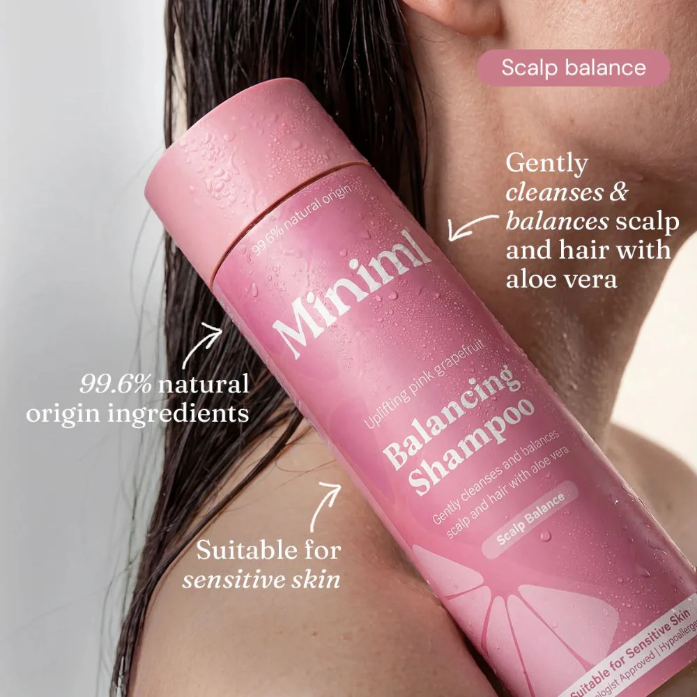 Balancing Shampoo Uplifting Pink Grapefruit 400ml Sulphate-Free Hair Care - Image 5