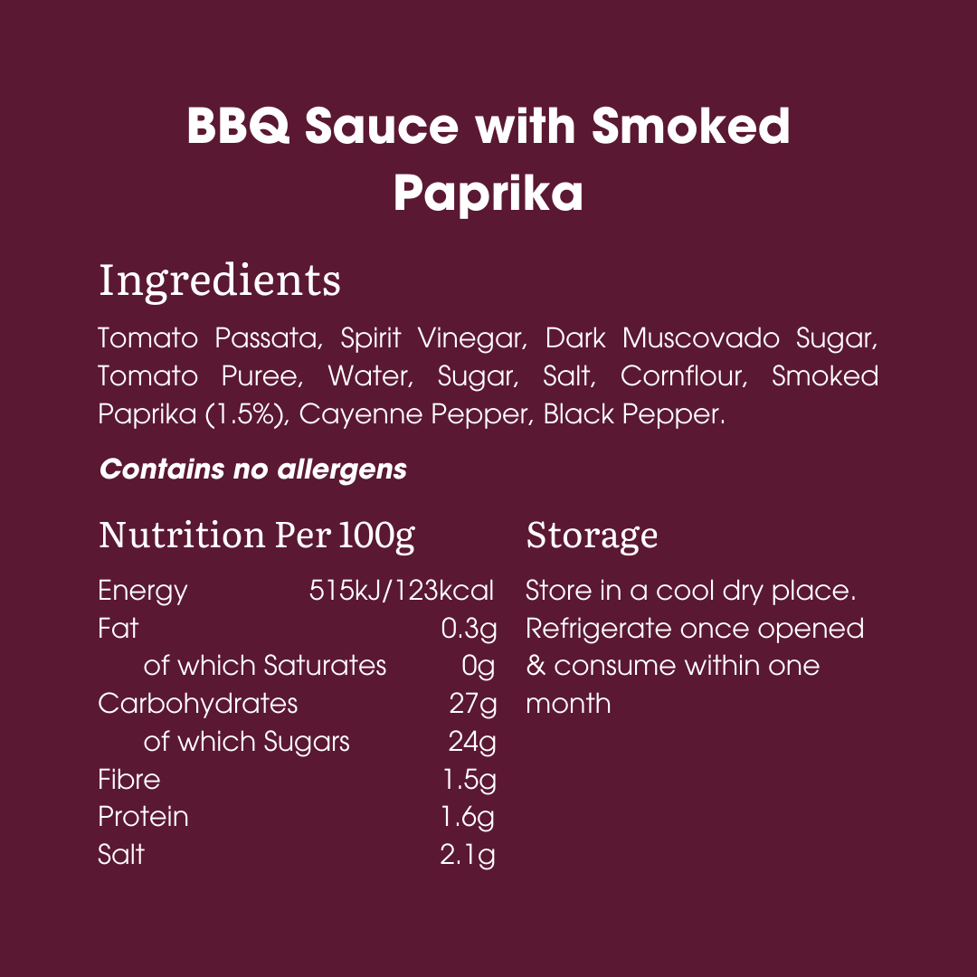 BBQ Sauce with Smoked Paprika 275g – Low FODMAP & Vegan - Image 5
