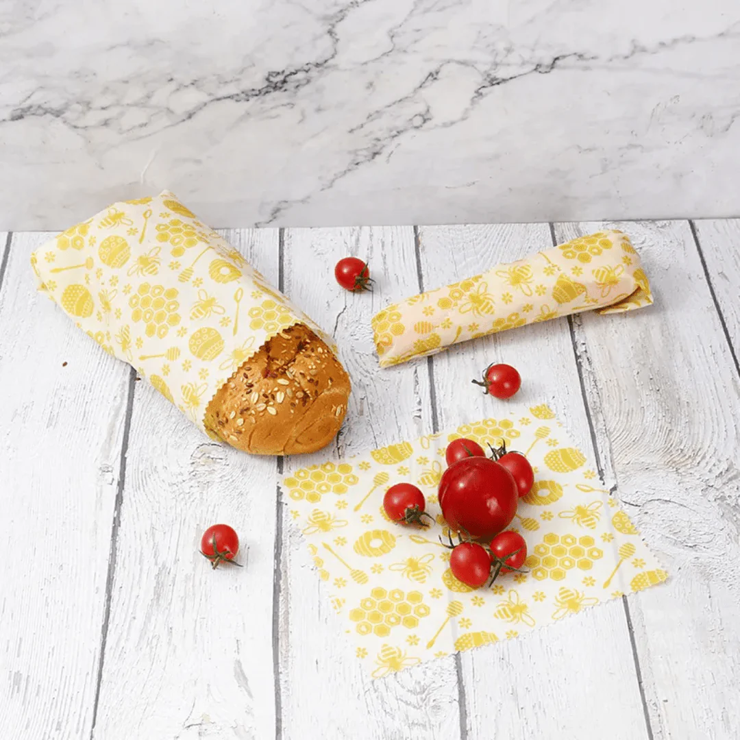 Beeswax Cloth Food Wraps (3 Pack) - Image 2