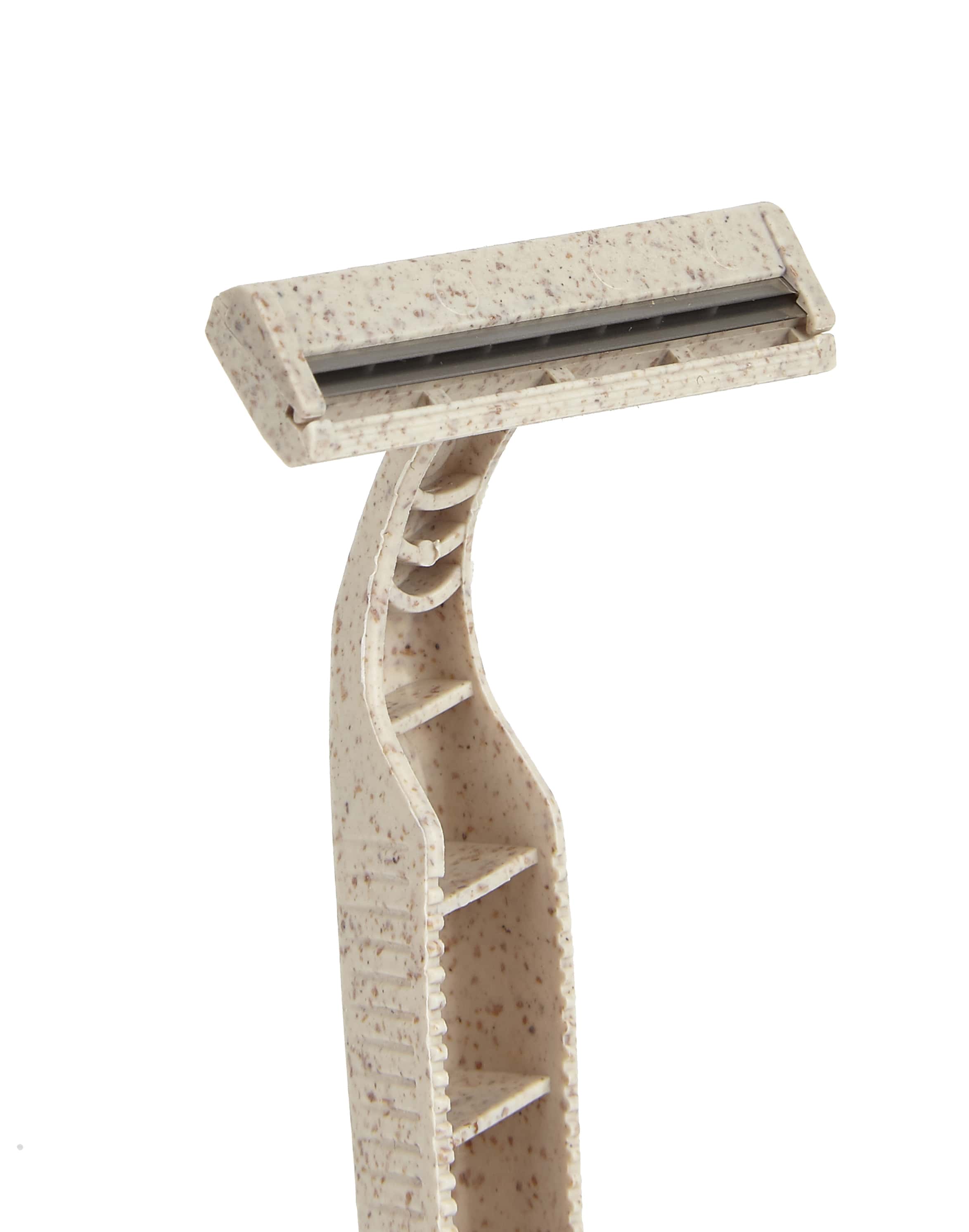 Biodegradable Disposable Razors - Eco Friendly Wheat Straw Blades - 50 Pack - Image 3