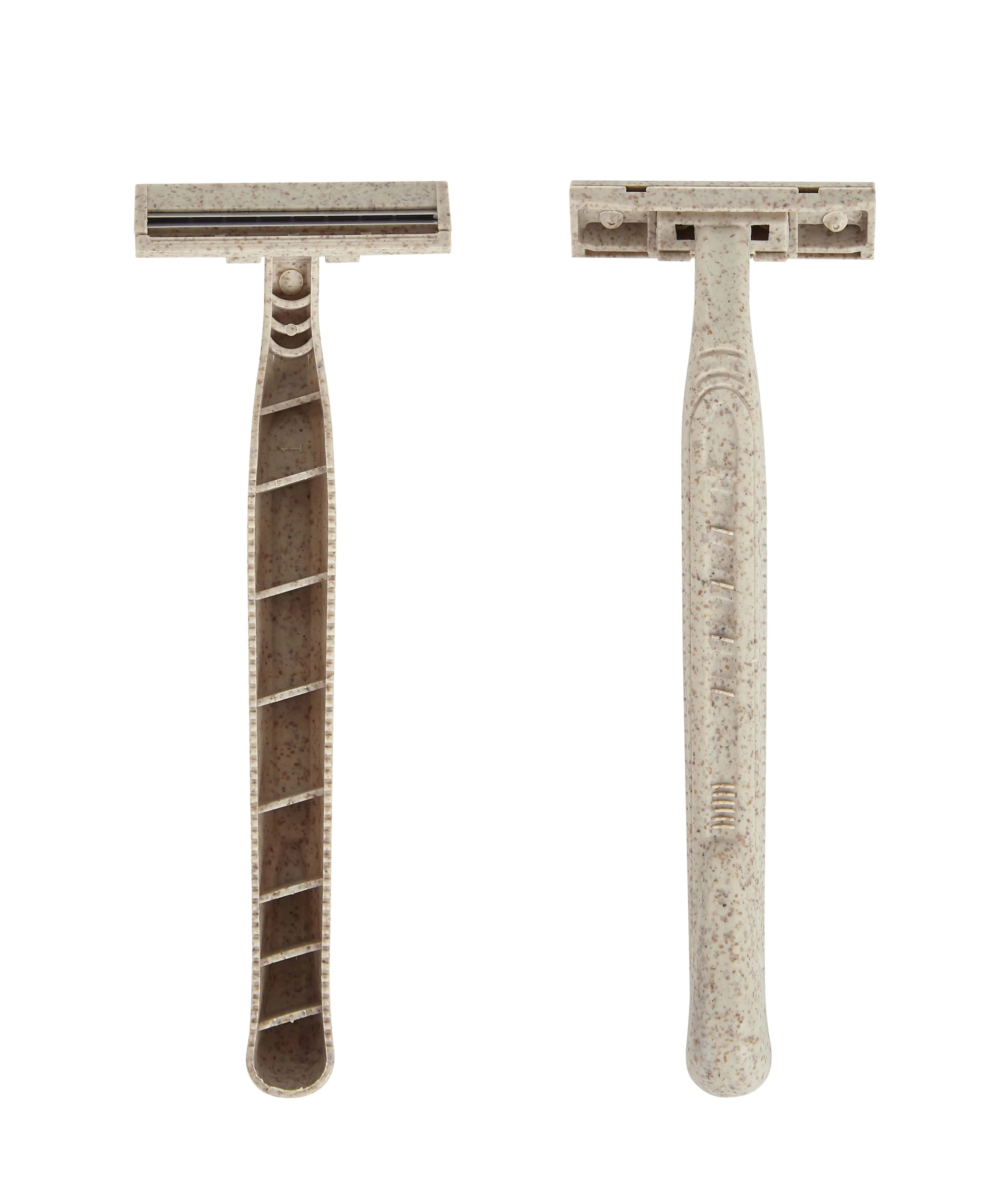 Biodegradable Disposable Razors - Eco Friendly Wheat Straw Blades - 50 Pack - Image 4