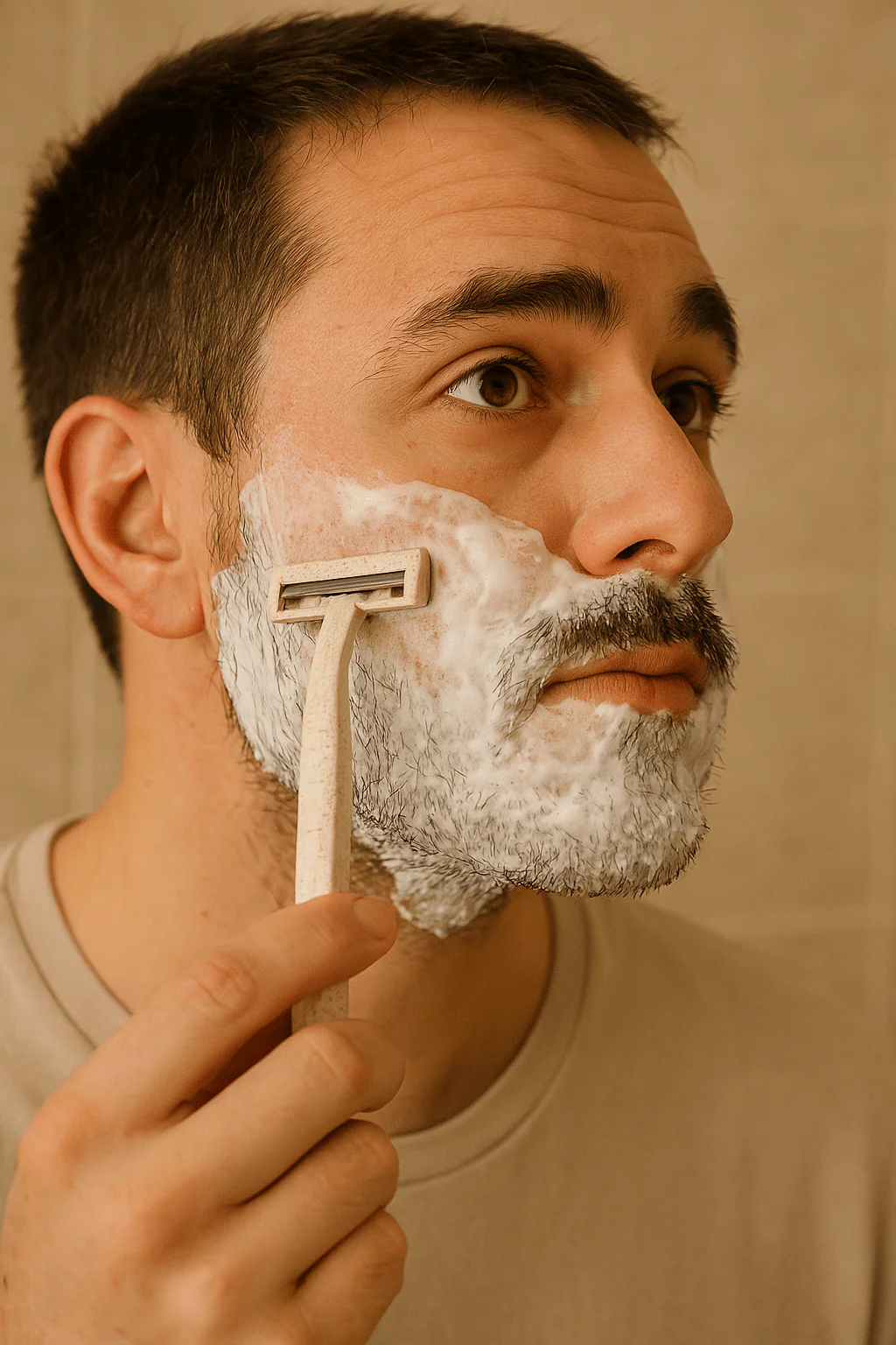 Biodegradable Disposable Razors - Eco Friendly Wheat Straw Blades - 50 Pack - Image 6