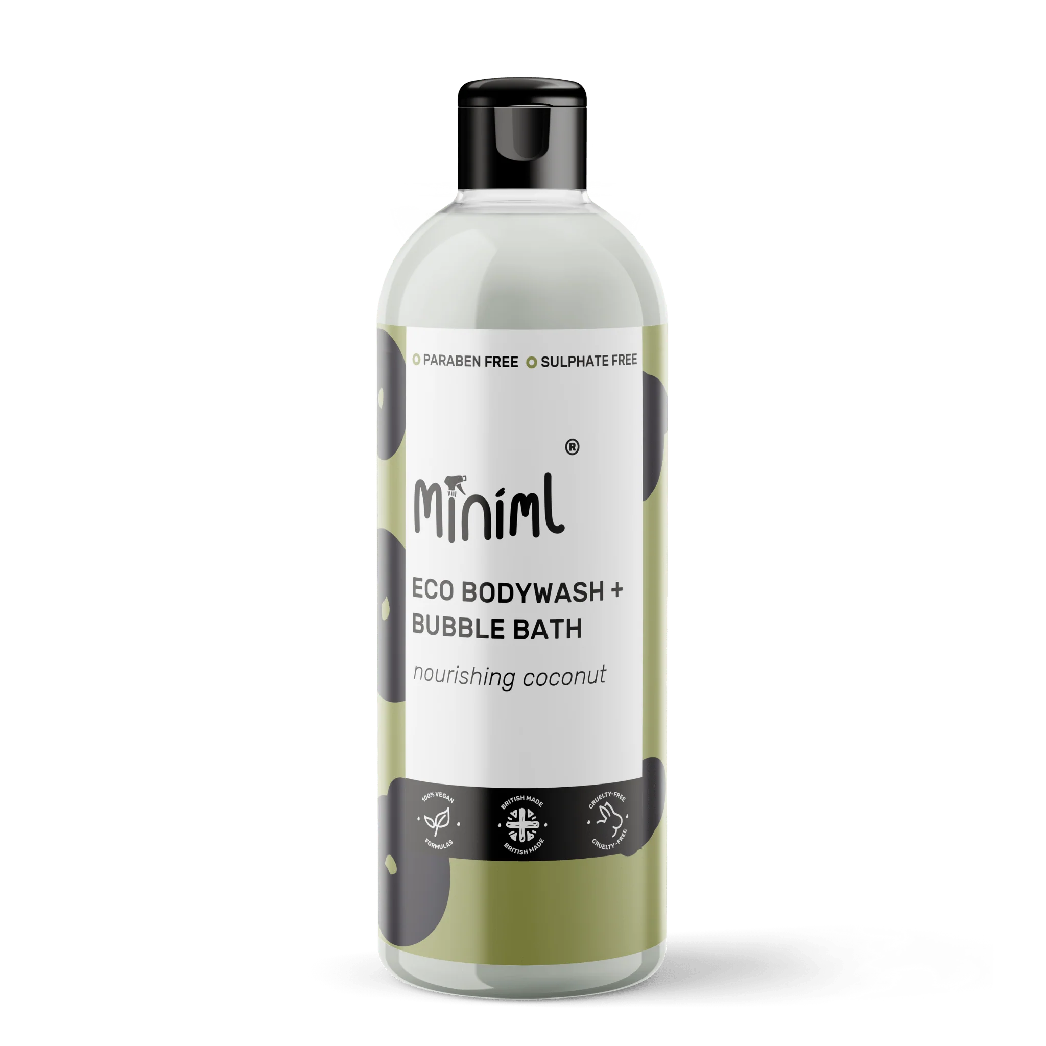 Coconut Body Wash – 500ml Sulphate-Free Cleanser & Bubble Bath