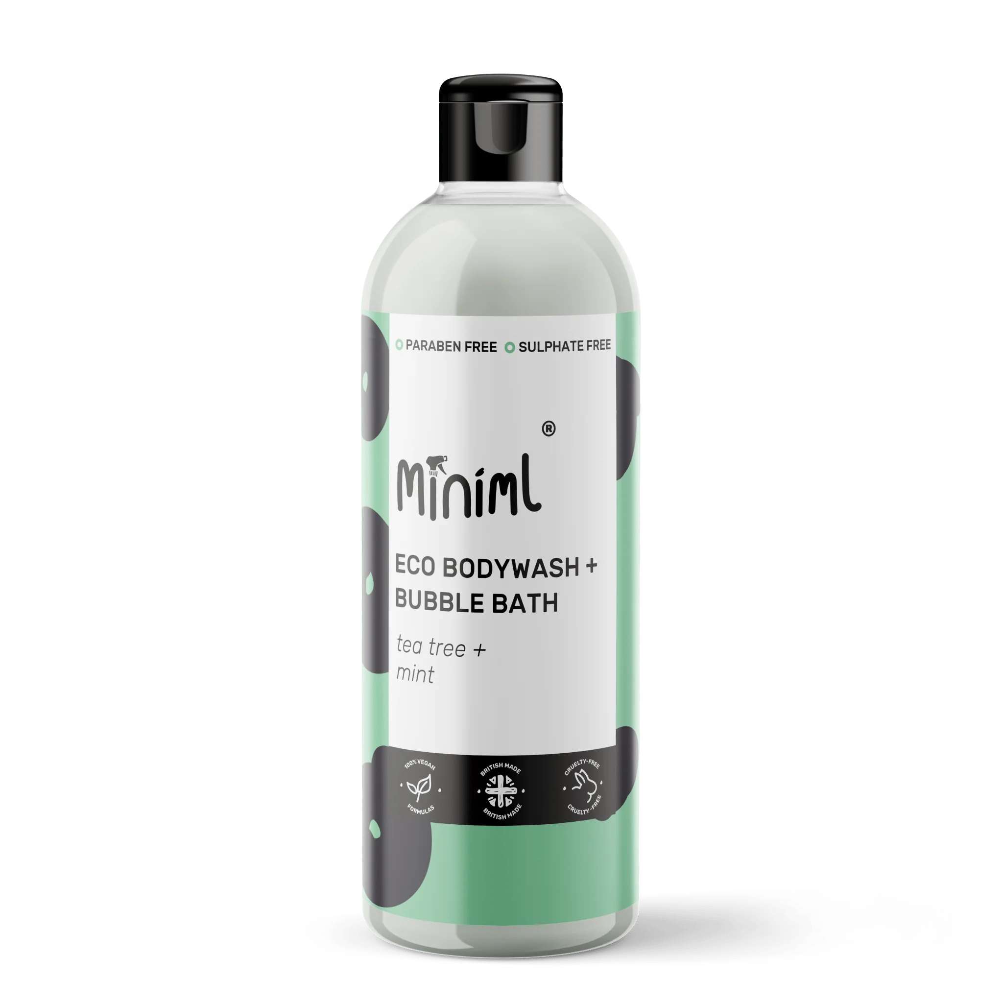 Tea Tree & Mint Bodywash – 500ml Sulphate-Free Shower Gel & Bubble Bath