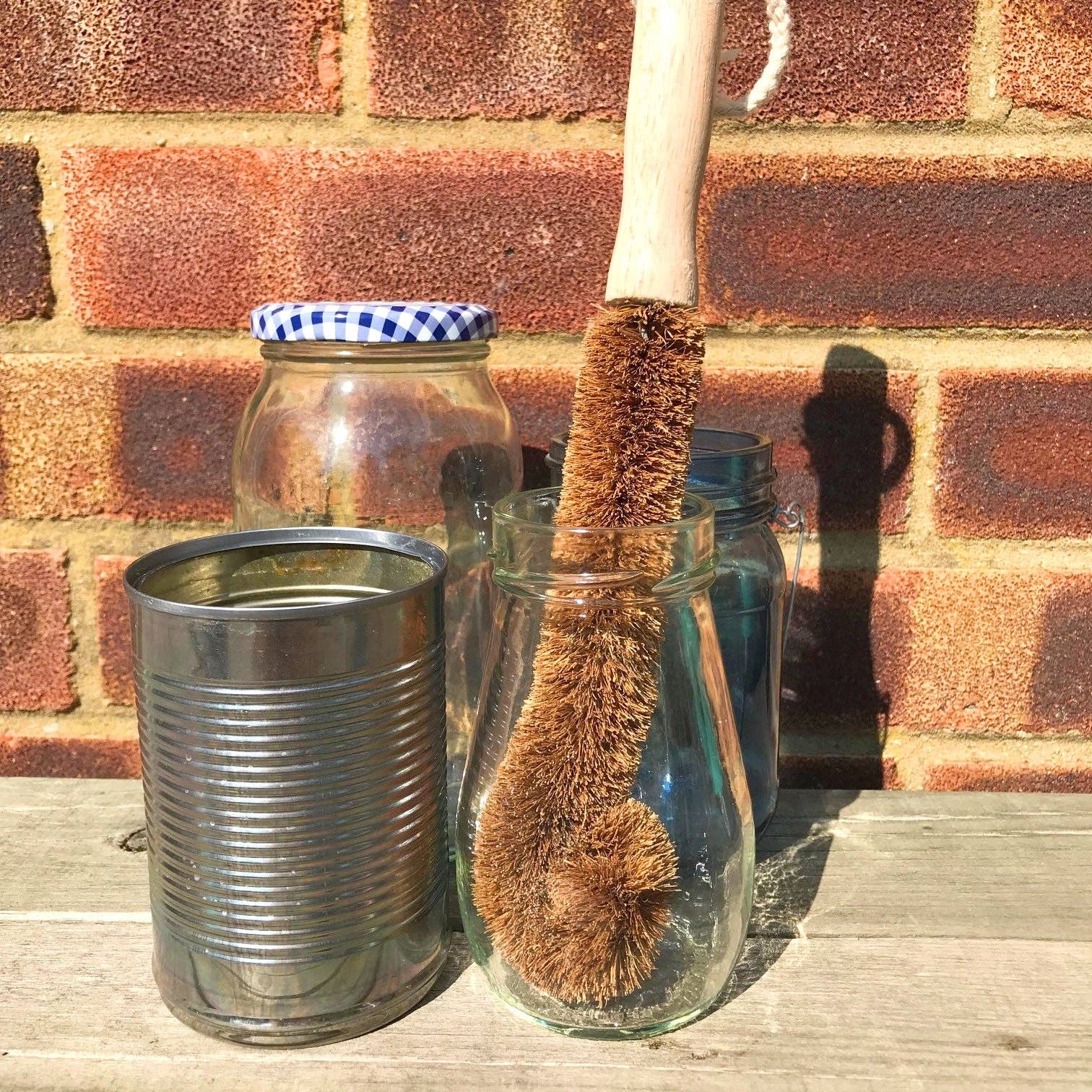 LoofCo Bottle Brush – Coconut Coir Fibre with Rubberwood Handle - Image 4