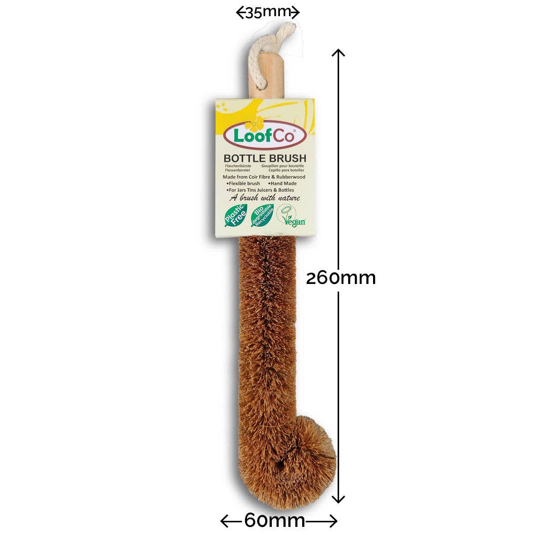 LoofCo Bottle Brush – Coconut Coir Fibre with Rubberwood Handle - Image 5