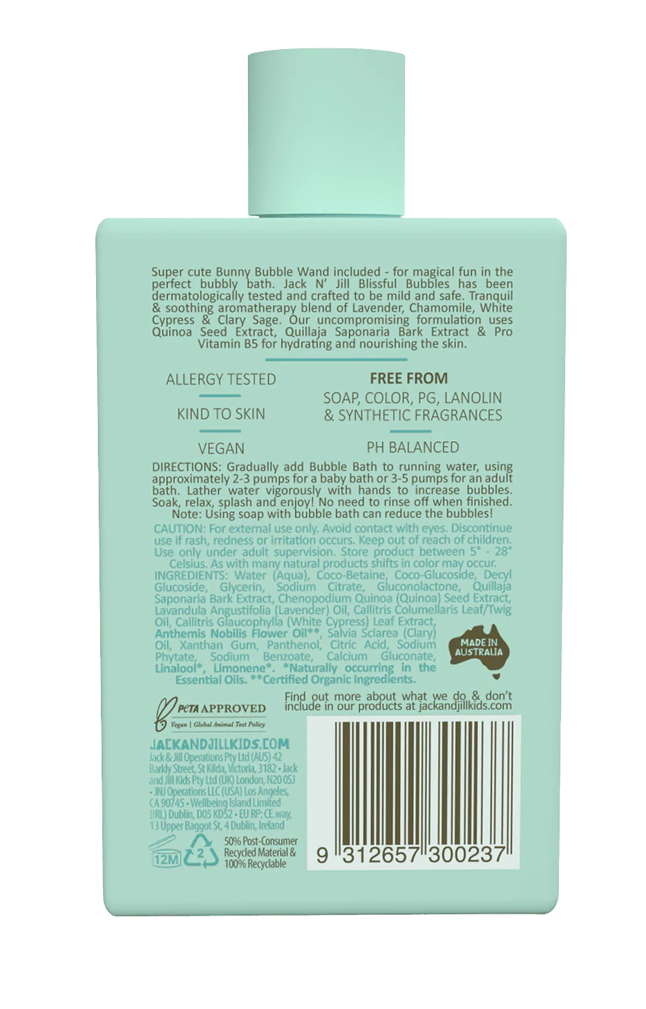 Jack N’ Jill Kids Blissful Bubbles Bubble Bath with Wand – 300ml - Image 3