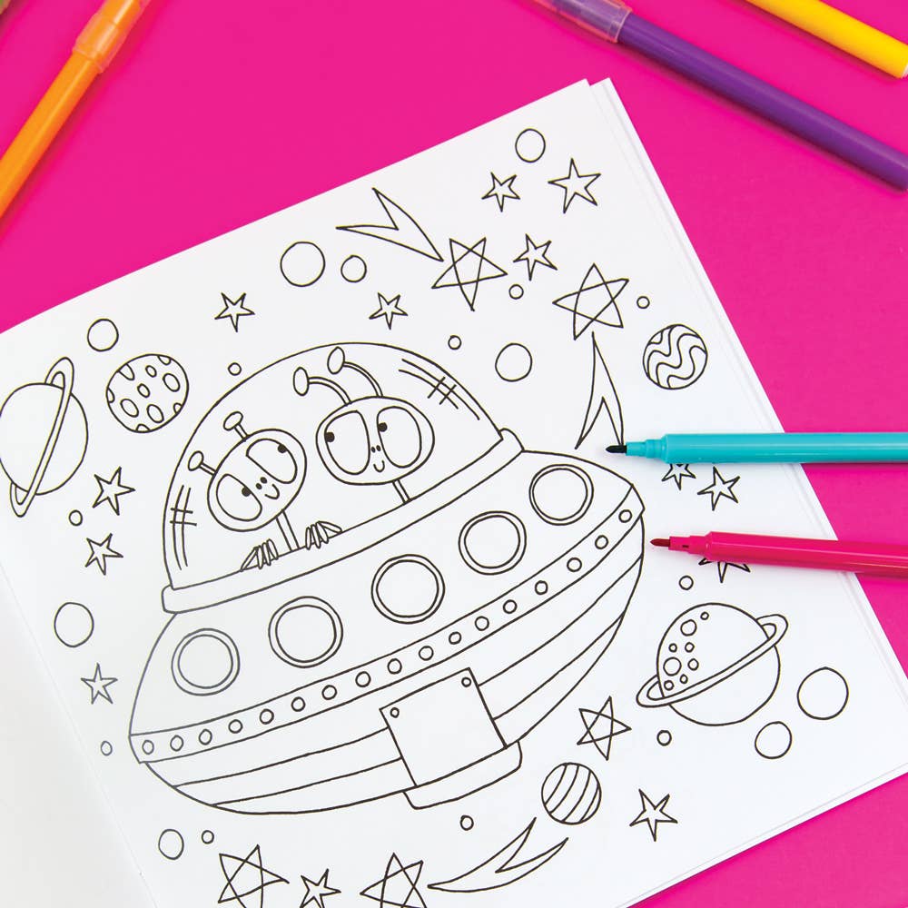 Children’s Adventures in Space Colouring Book for Creative Kids - Image 3