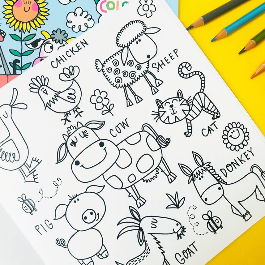 Children’s On The Farm Colouring Book for Animal Lovers - Image 3