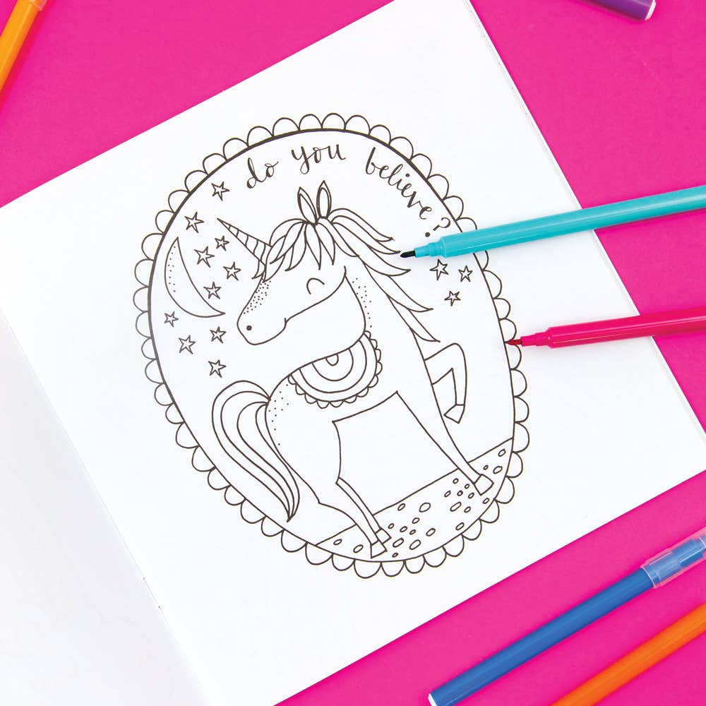 Children’s Unicorns & Rainbows Colouring Book for Creative Fun - Image 4