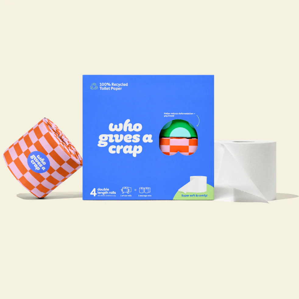 Classic Recycled Toilet Roll | Double Length 4 Pack