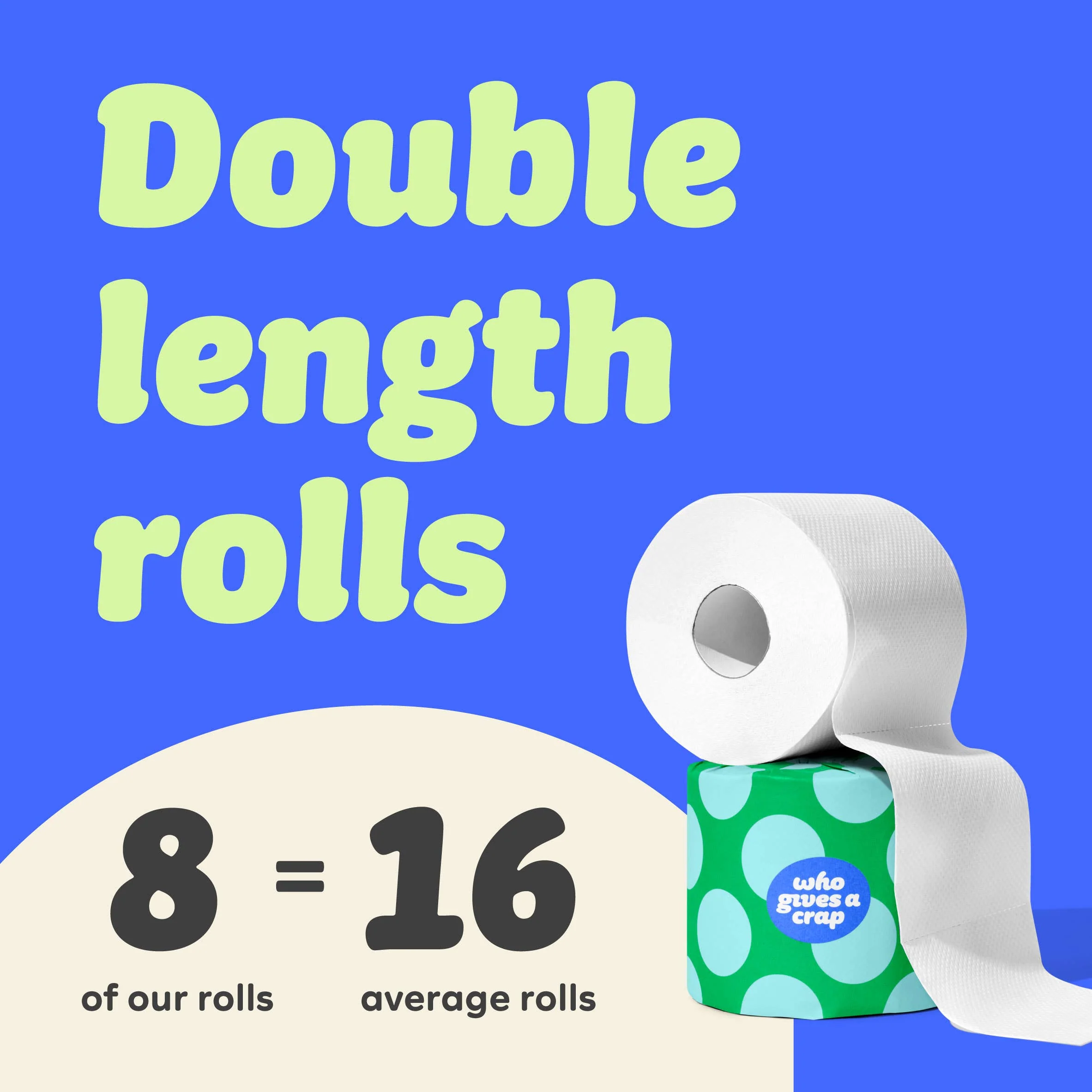Classic Recycled Toilet Roll | Double Length 8 Pack - Image 3