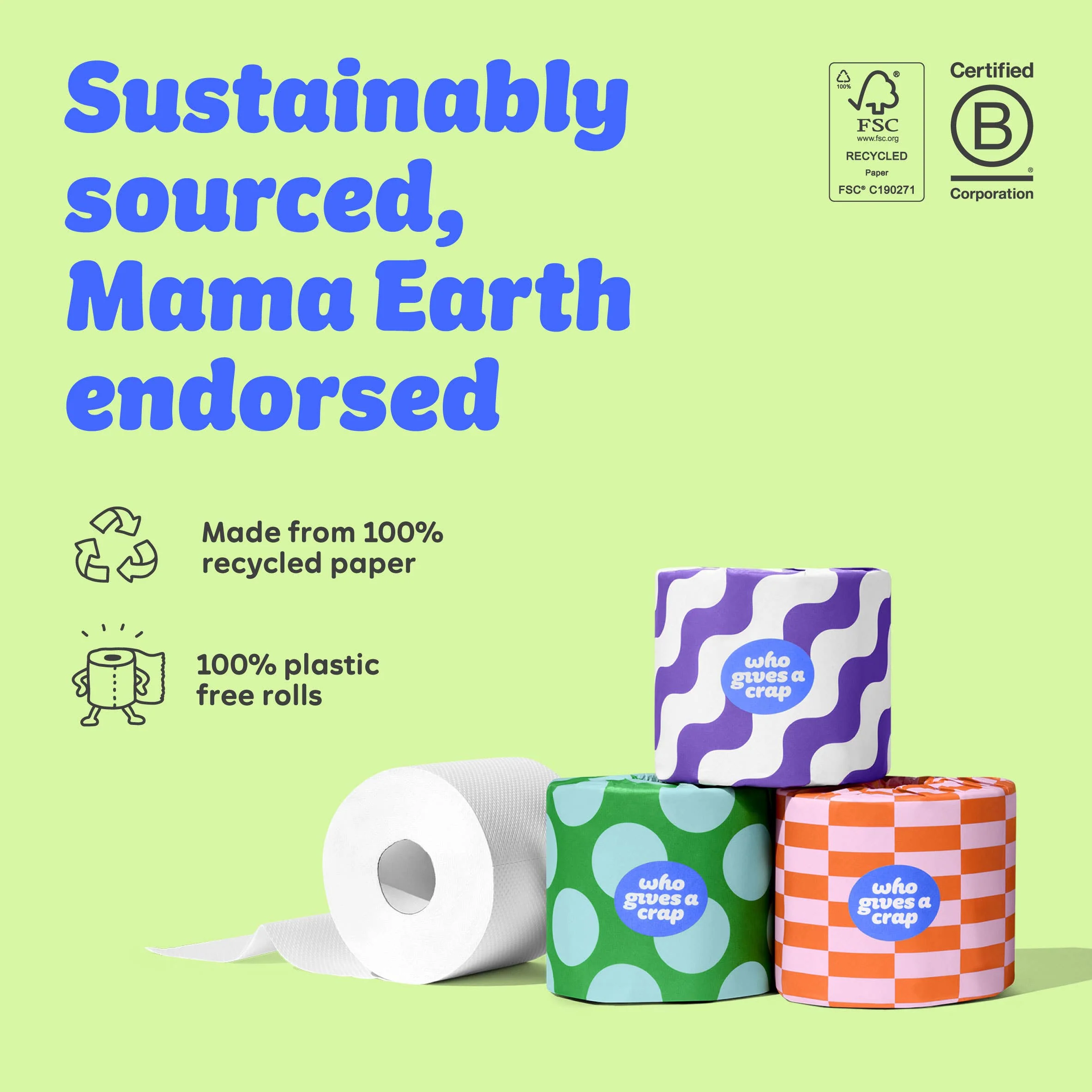 Classic Recycled Toilet Roll | Double Length 8 Pack - Image 5