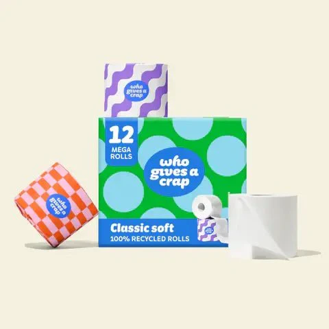 Recycled Toilet Roll 12 Pack – 270 Sheets, Plastic Free, FSC Certified