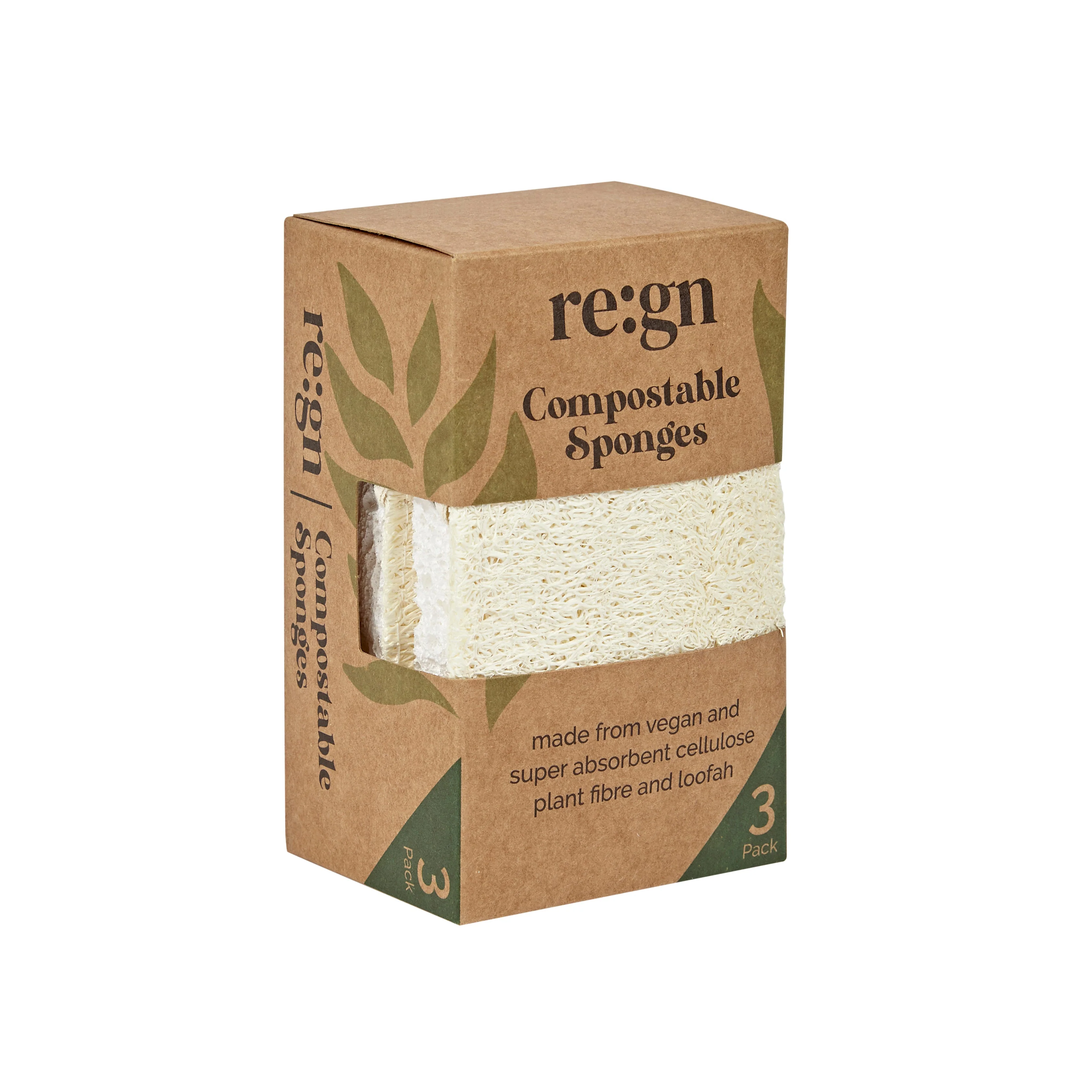 Compostable Kitchen Sponges - 3 Pack - Image 3