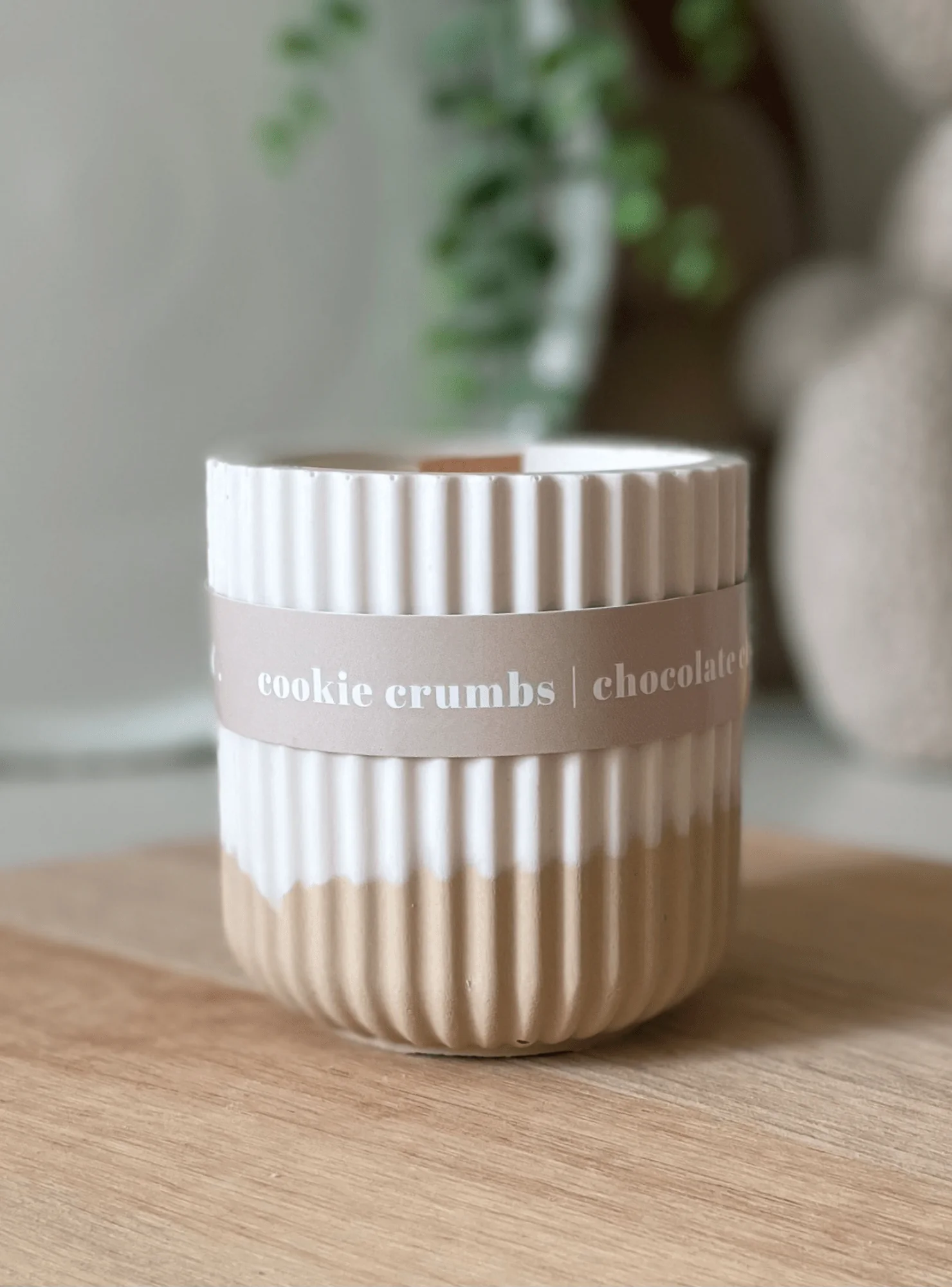 Cookie Crumbs Stoneware Soy Candle – Warm Scandi-Inspired Aroma