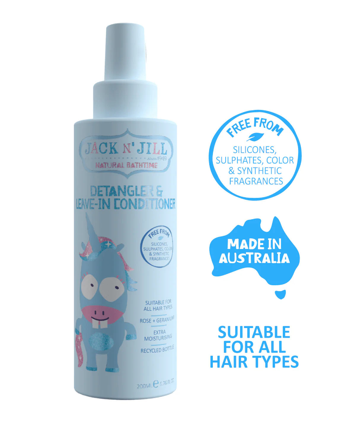 Jack N’ Jill Kids Detangler & Leave-In Conditioner Spray - Image 2