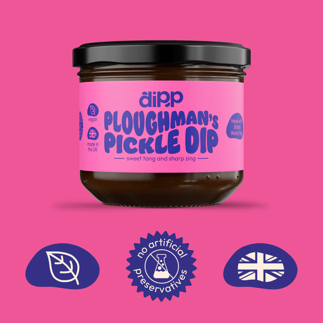 Dipp Ploughman’s Pickle Dip 350g – Tangy British Pickle Dip with No Artificial Preservatives - Image 3