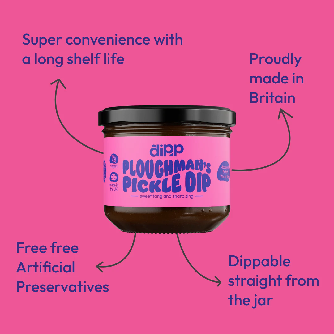 Dipp Ploughman’s Pickle Dip 350g – Tangy British Pickle Dip with No Artificial Preservatives - Image 4