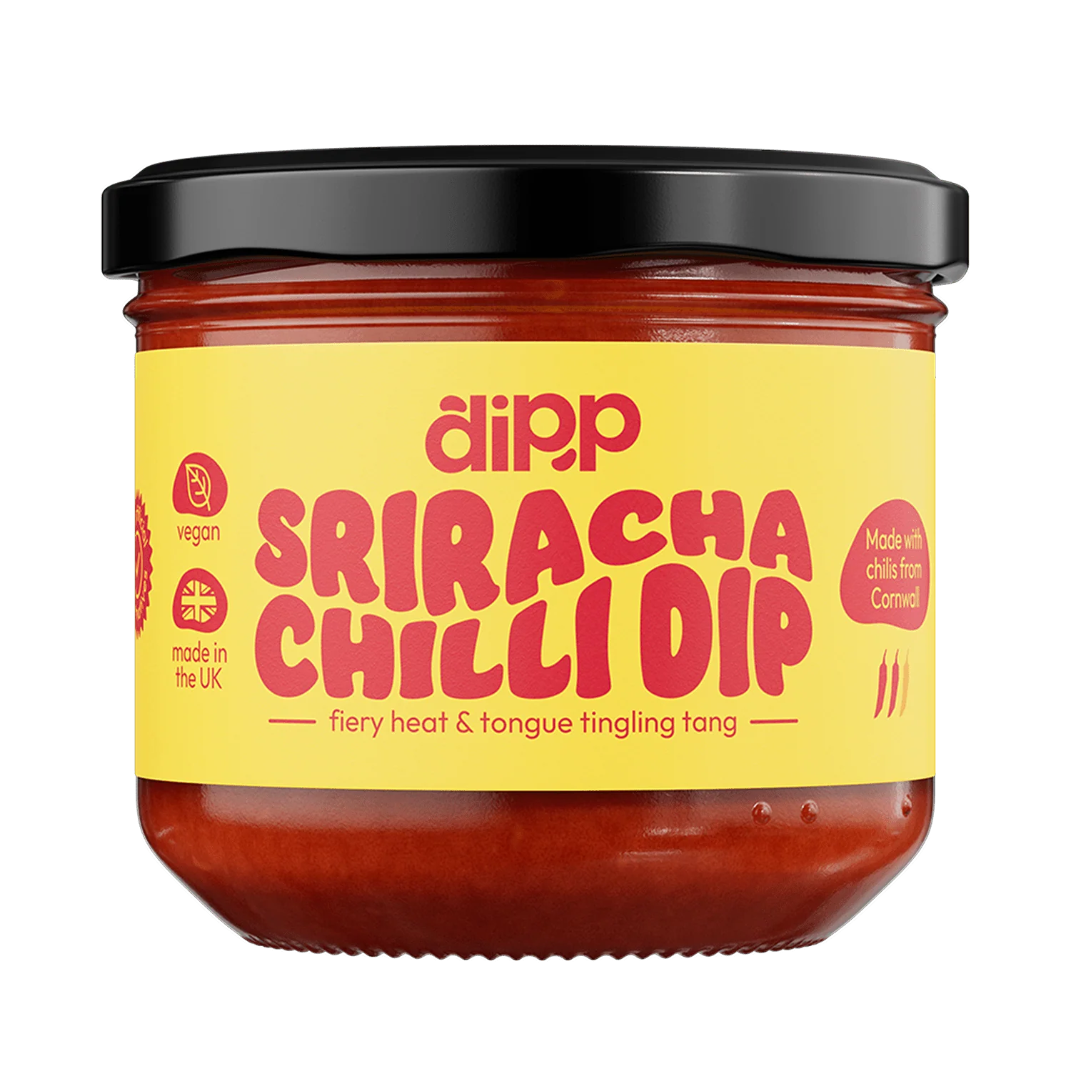 Dipp Spicy Sriracha Chilli Dip 350g – Hot Chilli Dip with No Artificial Preservatives