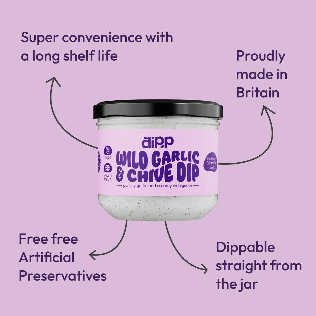 Dipp Wild Garlic & Chive Dip 350g with No Artificial Preservatives - Image 4