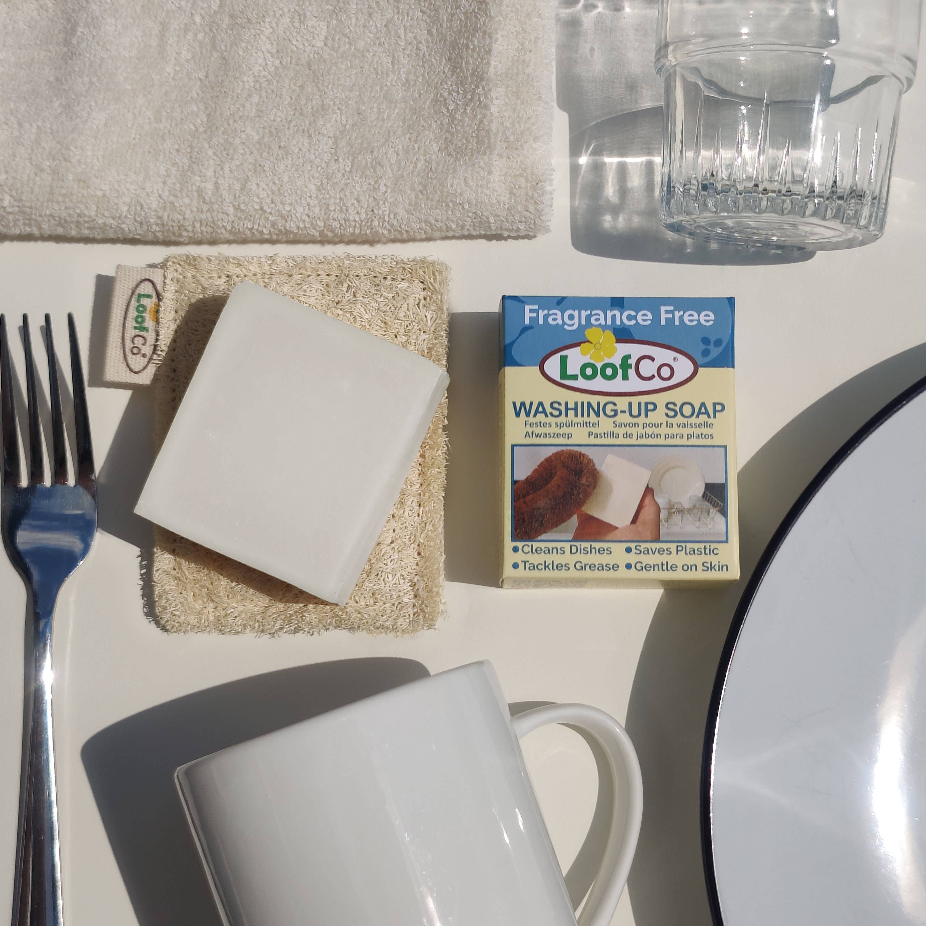 LoofCo Dish Washing-Up Soap Bar 100g – Palm Oil Free & Fragrance Free - Image 3