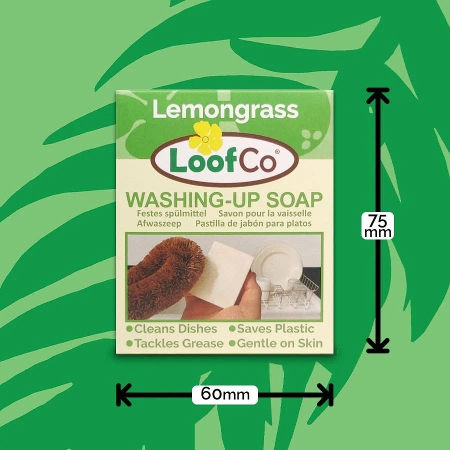 LoofCo Washing-Up Soap Bar 100g – Palm Oil Free Lemongrass - Image 4