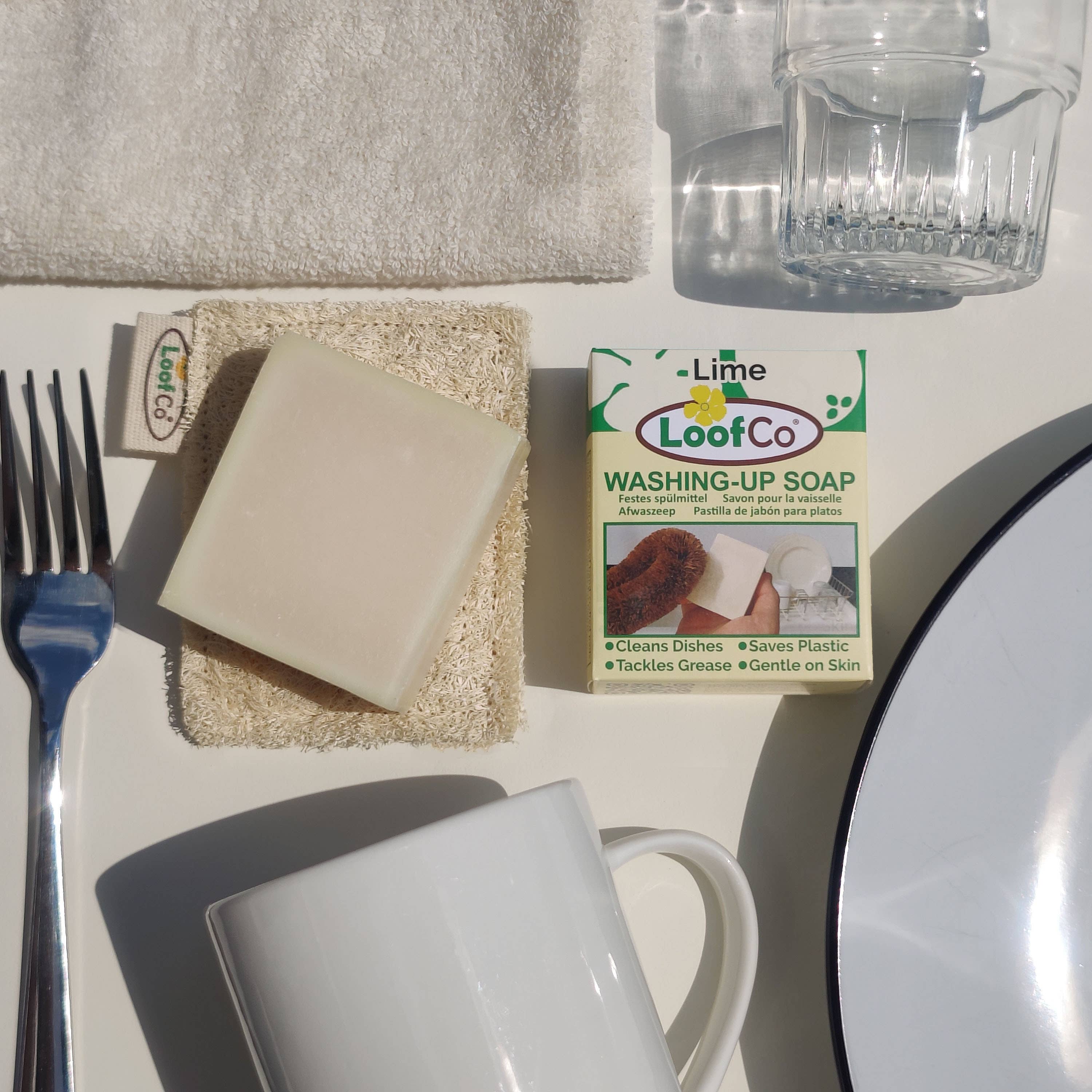 LoofCo Washing-Up Soap Bar 100g – Palm Oil Free Lime - Image 3