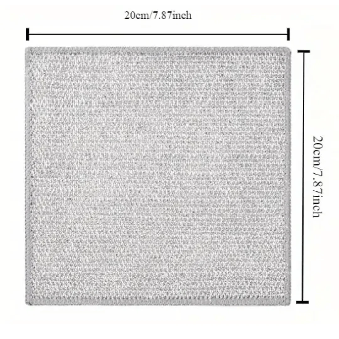 Double-Sided Multifunctional Wire Dishcloths – Non-Scratch, Heavy-Duty Cloths | 10 Pack - Image 6
