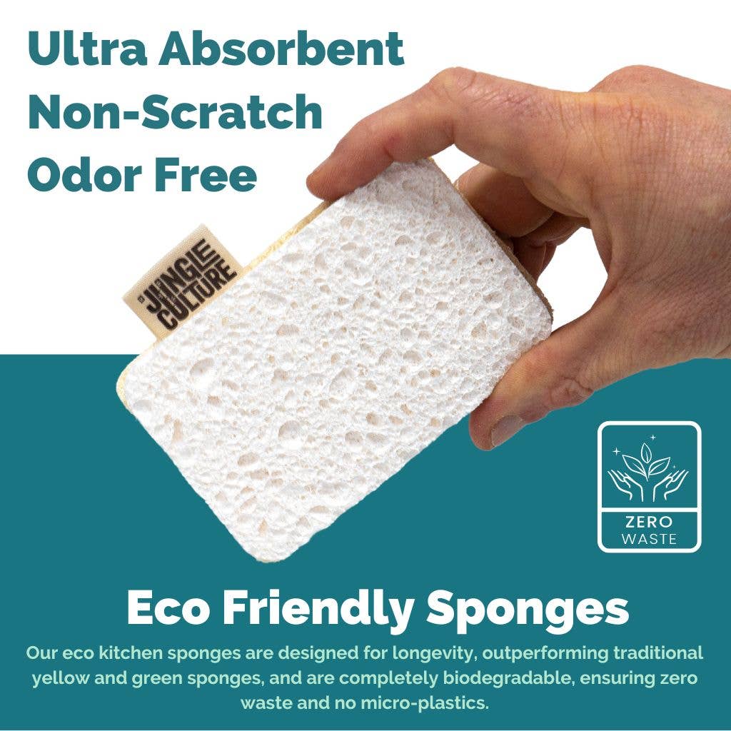 Dual Sided Eco Dish Sponges - 4 Pack - Image 2