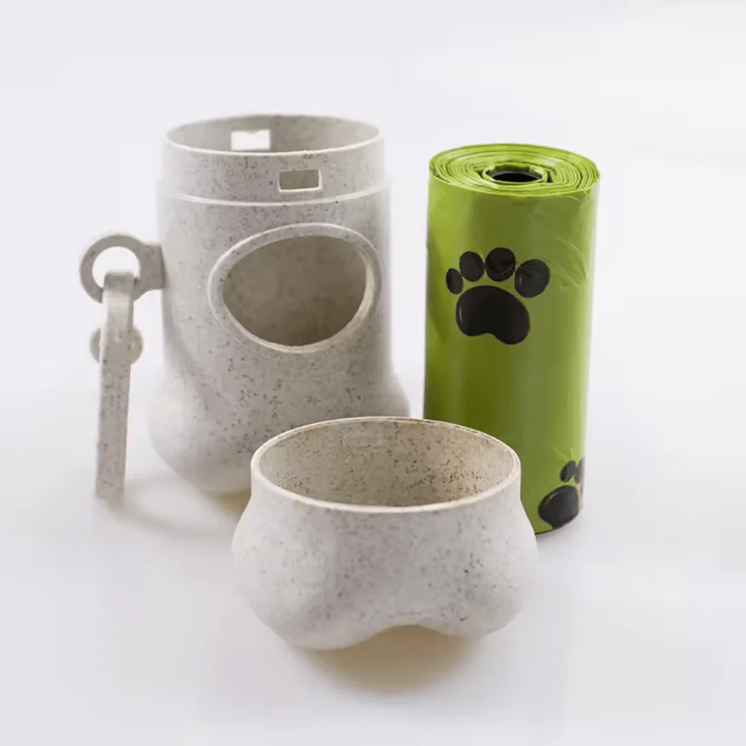 Eco-Friendly Poop Bag Dispenser & Bags – Made from Wheat Straw Fiber - Image 5