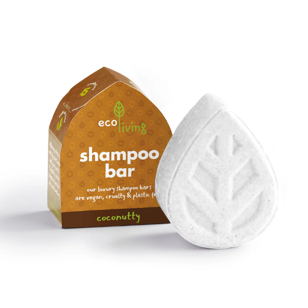 Eco Living Natural Shampoo Bar – Coconutty Scent, Vegan & Soap Free