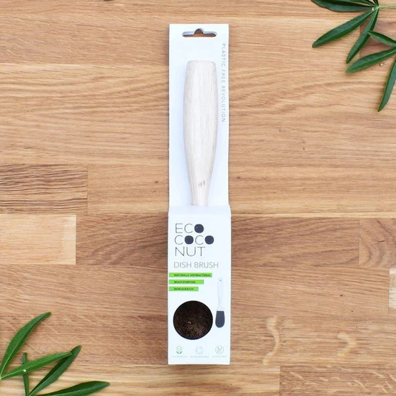 EcoCoconut Plastic Free Kitchen Dish Brush, Eco Friendly Washing Brush - Image 2
