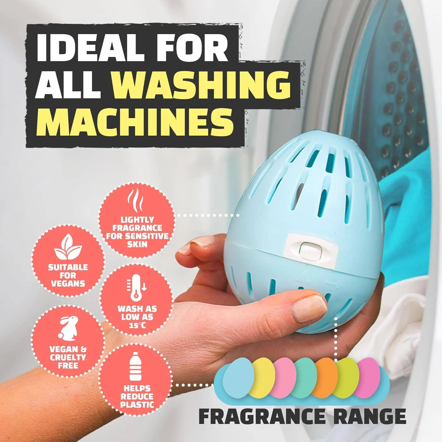 Ecoegg Bio Laundry Egg Fresh Linen 70 Washes Refillable Detergent Alternative - Image 4