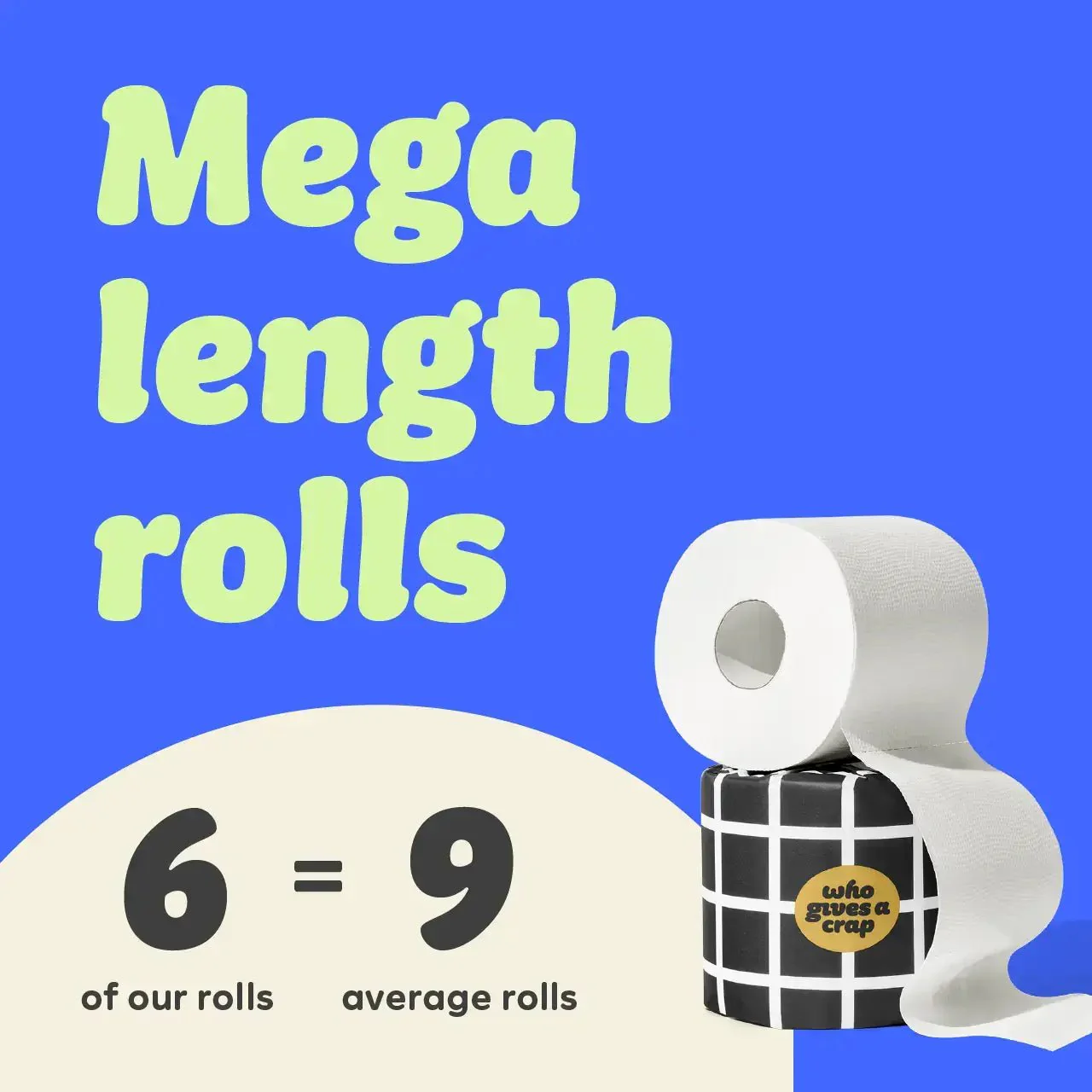 Who Gives A Crap Extra Soft Bamboo Toilet Tissue | 6 Mega Rolls - Image 3