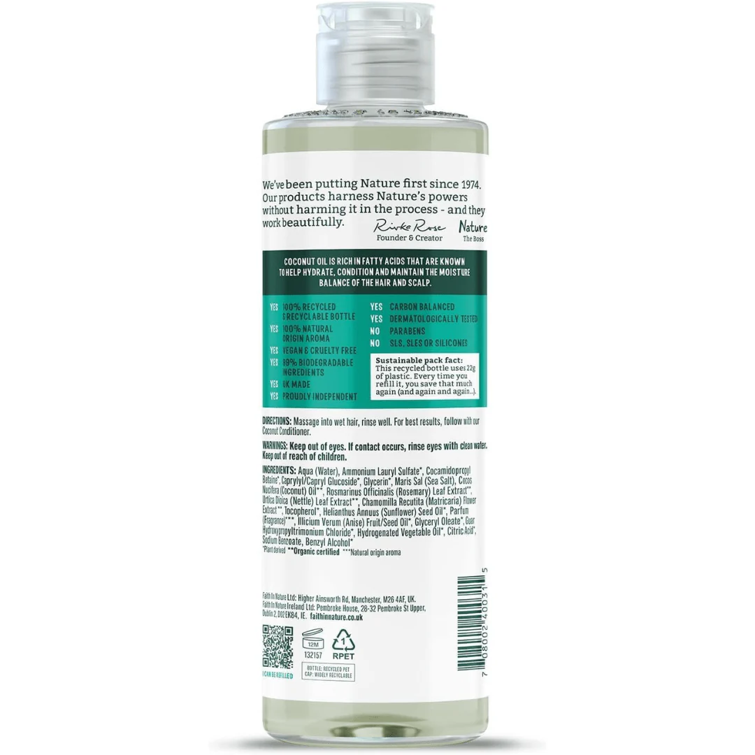 Faith In Nature Coconut Body Care Bundle – Shampoo, Conditioner, Body Wash & Soap - Image 6