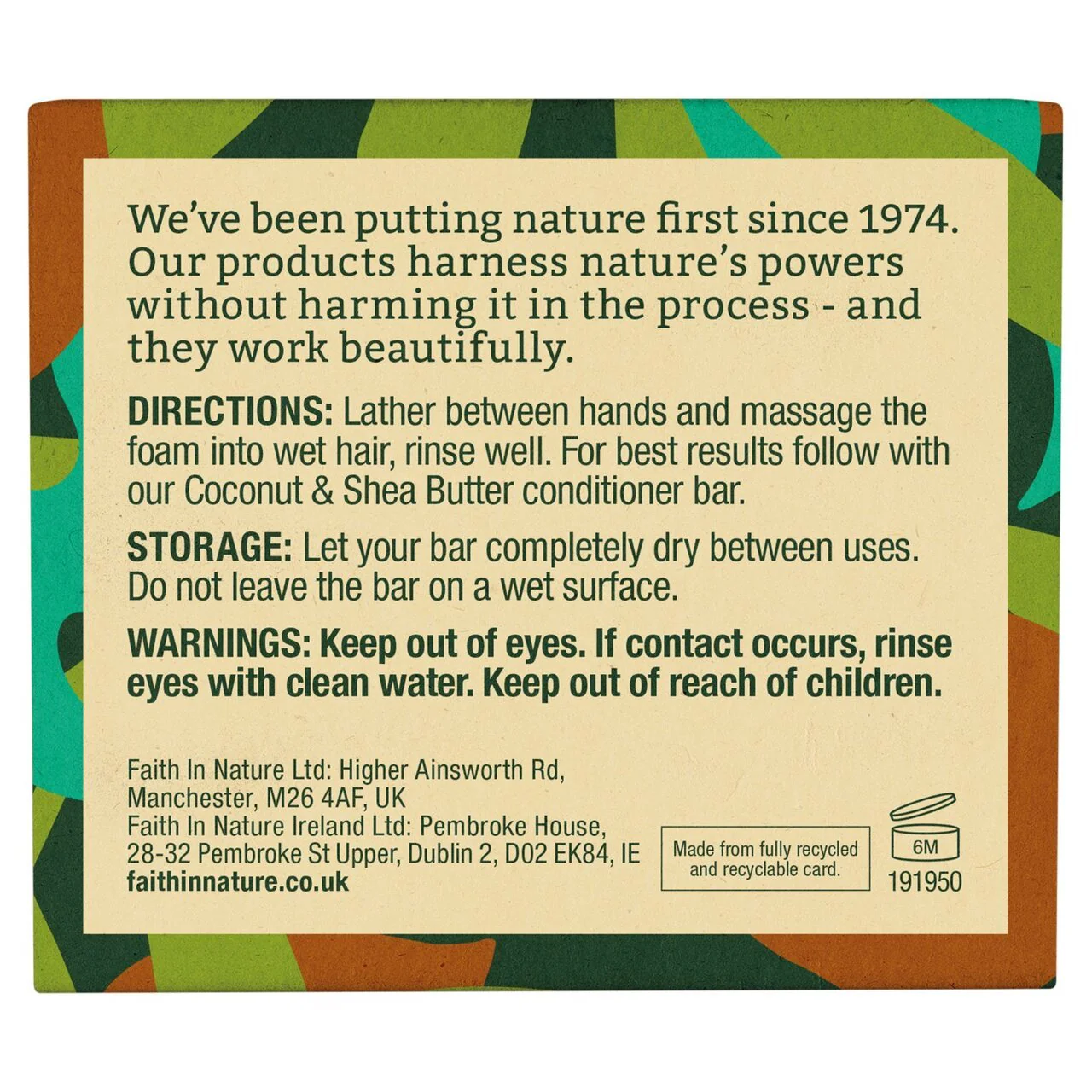 Faith In Nature Coconut & Shea Butter Shampoo Bar – 85g - Image 2