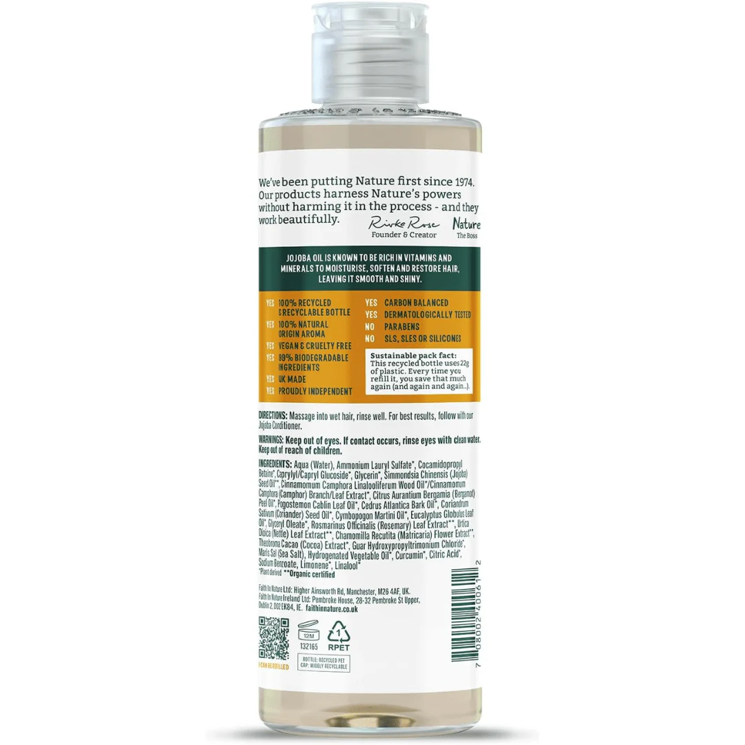 Faith In Nature Jojoba Shampoo – 400ml - Image 2
