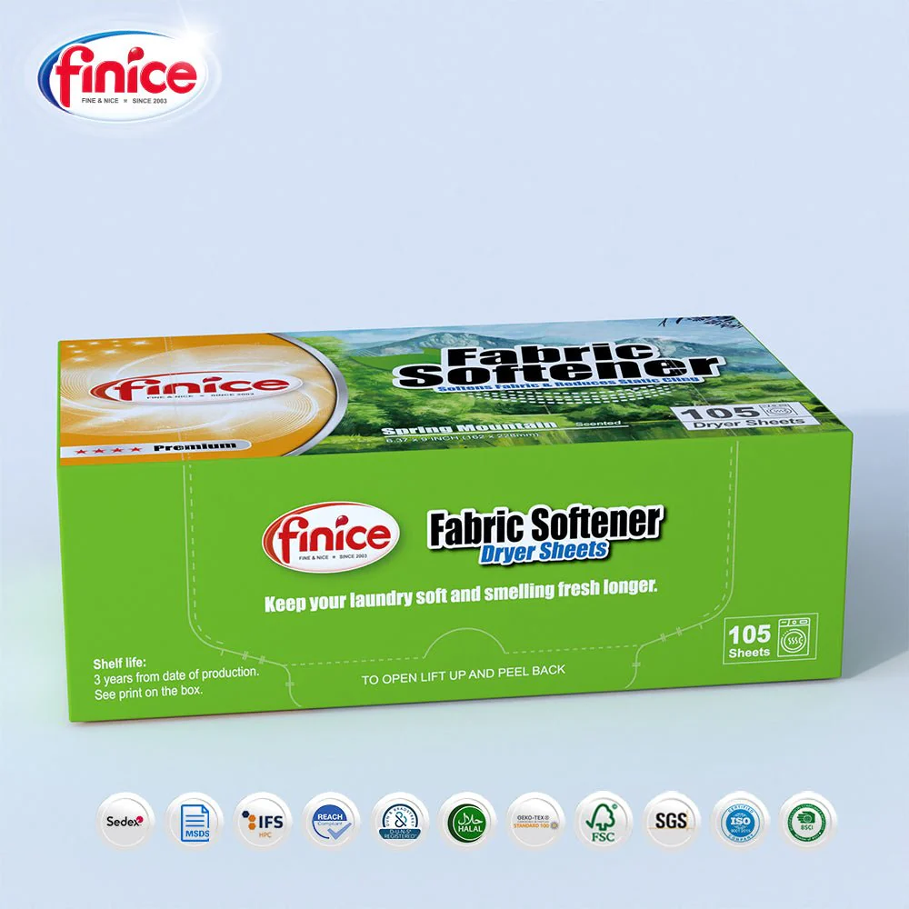 Finice Fabric Softener Dryer Sheets - 105 Sheets - Image 3