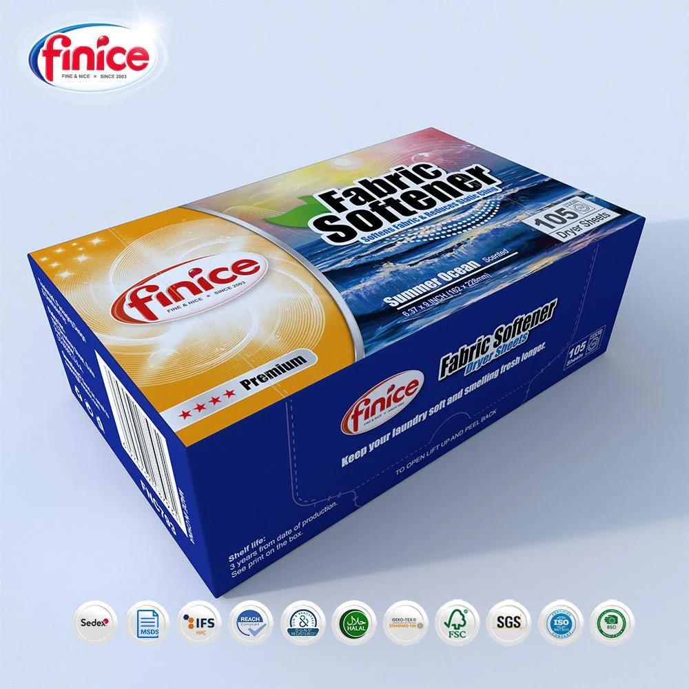 Finice Fabric Softener Dryer Sheets - 105 Sheets - Image 8