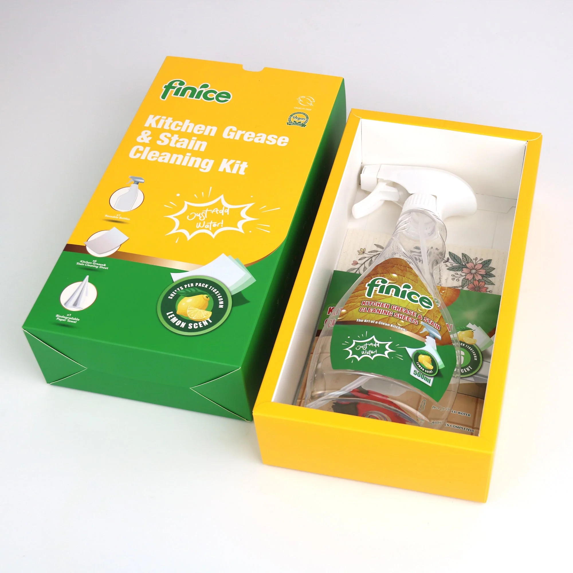 Finice Kitchen Grease & Stain Cleaning Kit - Image 6