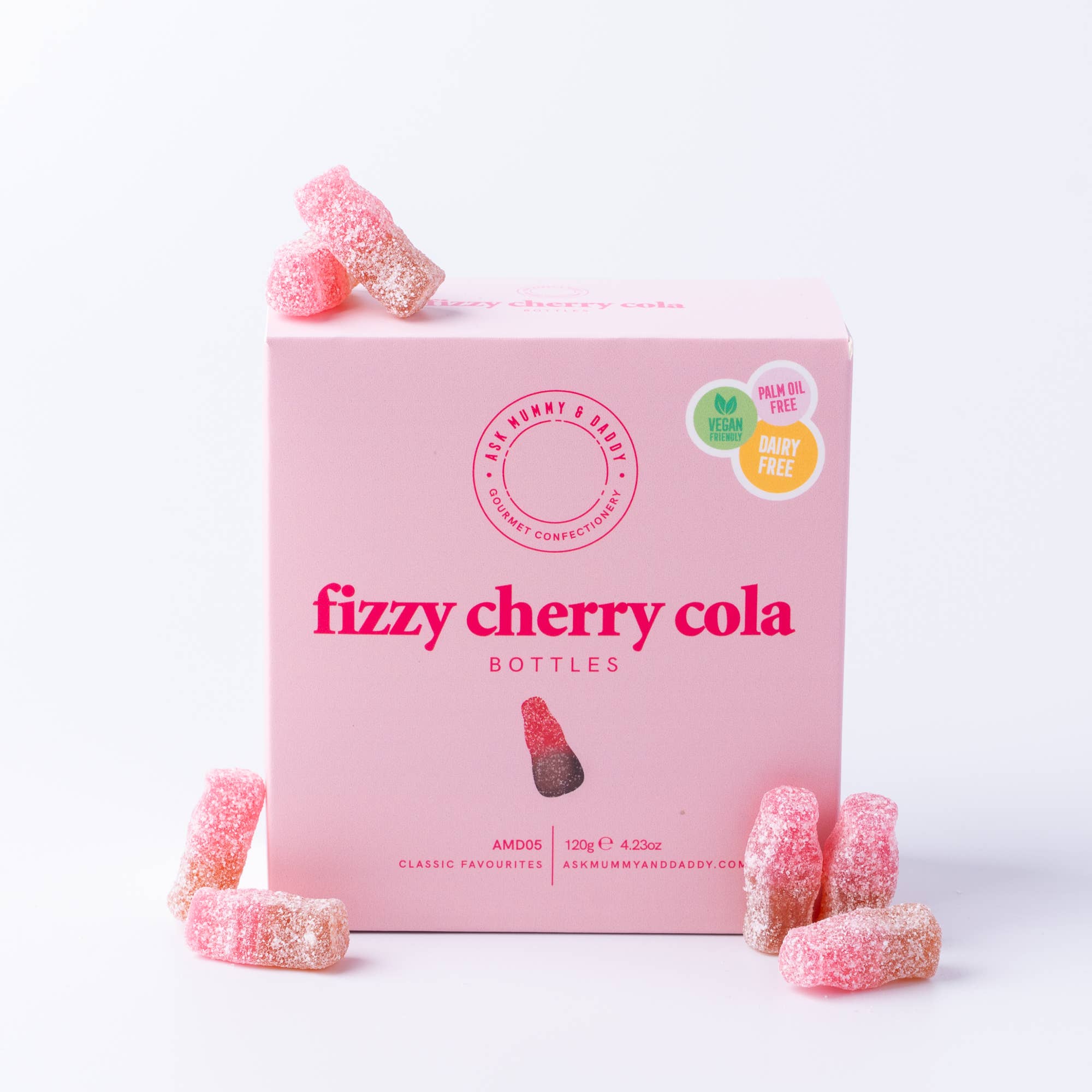 Ask Mummy & Daddy Fizzy Cherry Cola Bottles Gift Box – Cherry Cola Fizzy Sweets - Image 2