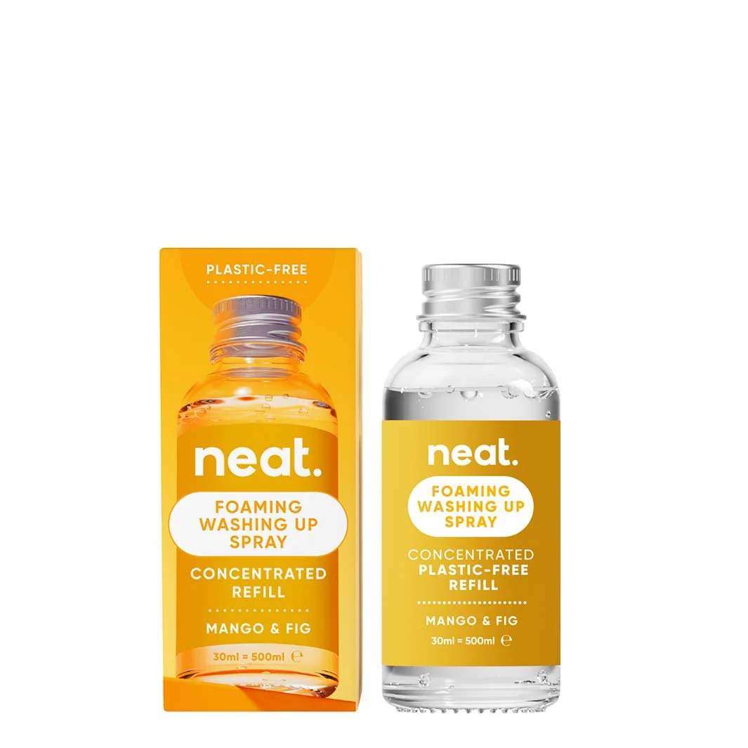 Neat Foaming Washing Up Spray Starter Pack & Refill – Mango & Fig - Image 7